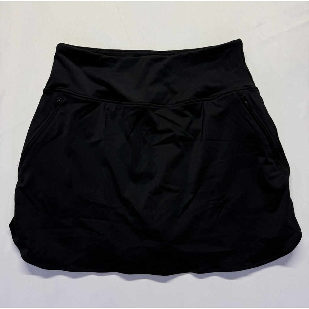 G Gradual Athletic Skirt Skort Womens Medium Black‎ Stretch Sports Golf Tennis